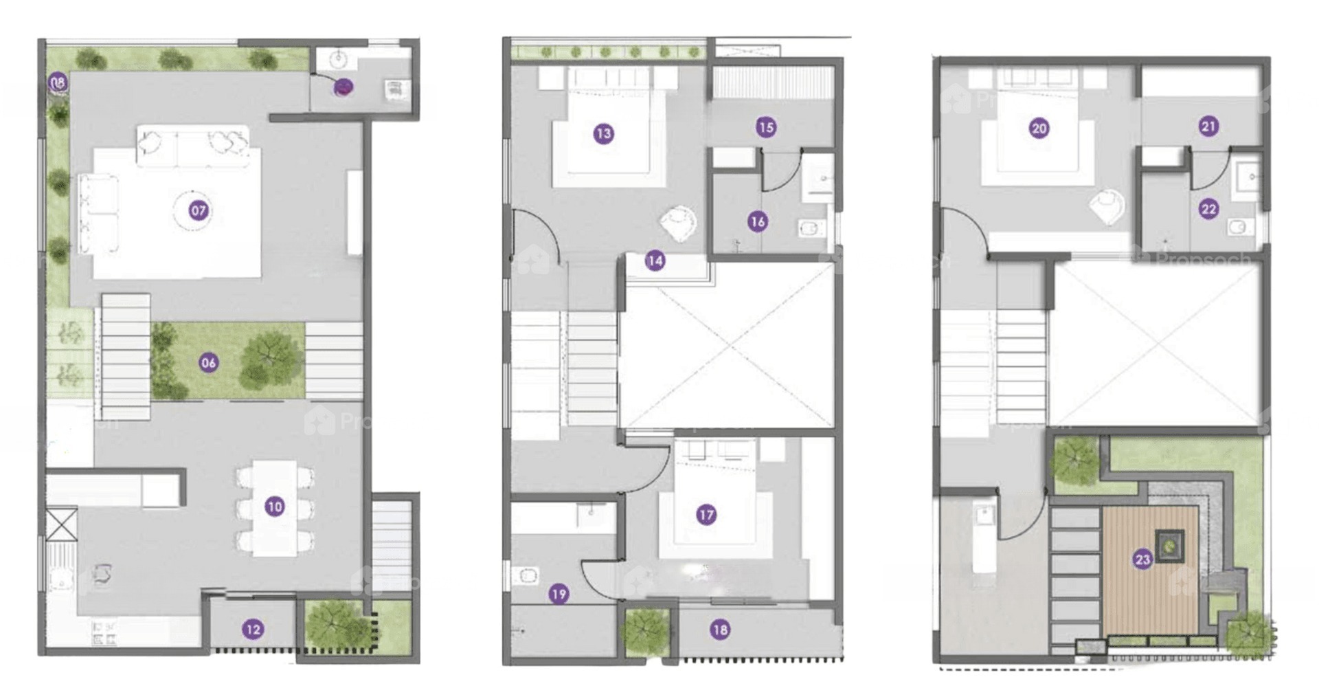 3BHK-Duplex floor plan, Atmos Tropicalwoods