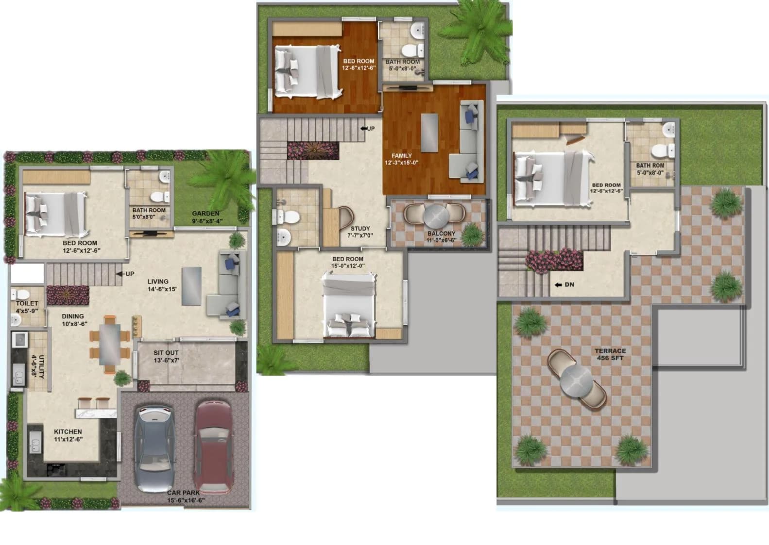4BHK floor plan, KRK Urban Ville