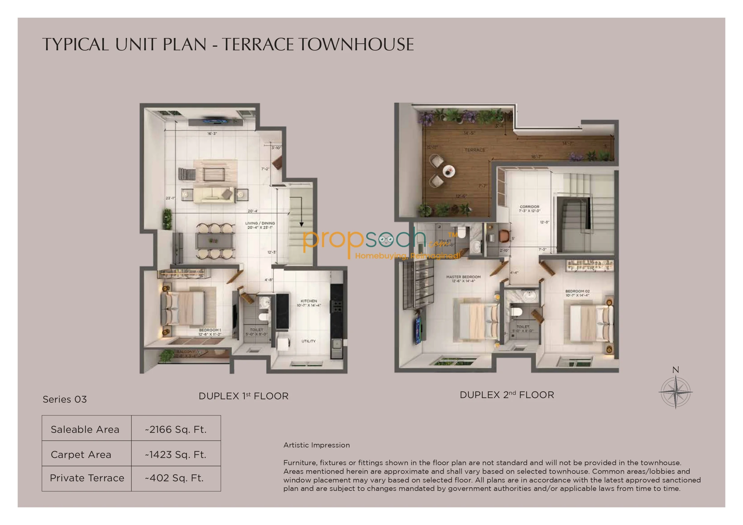 3BHK floor plan, Provident Deansgate