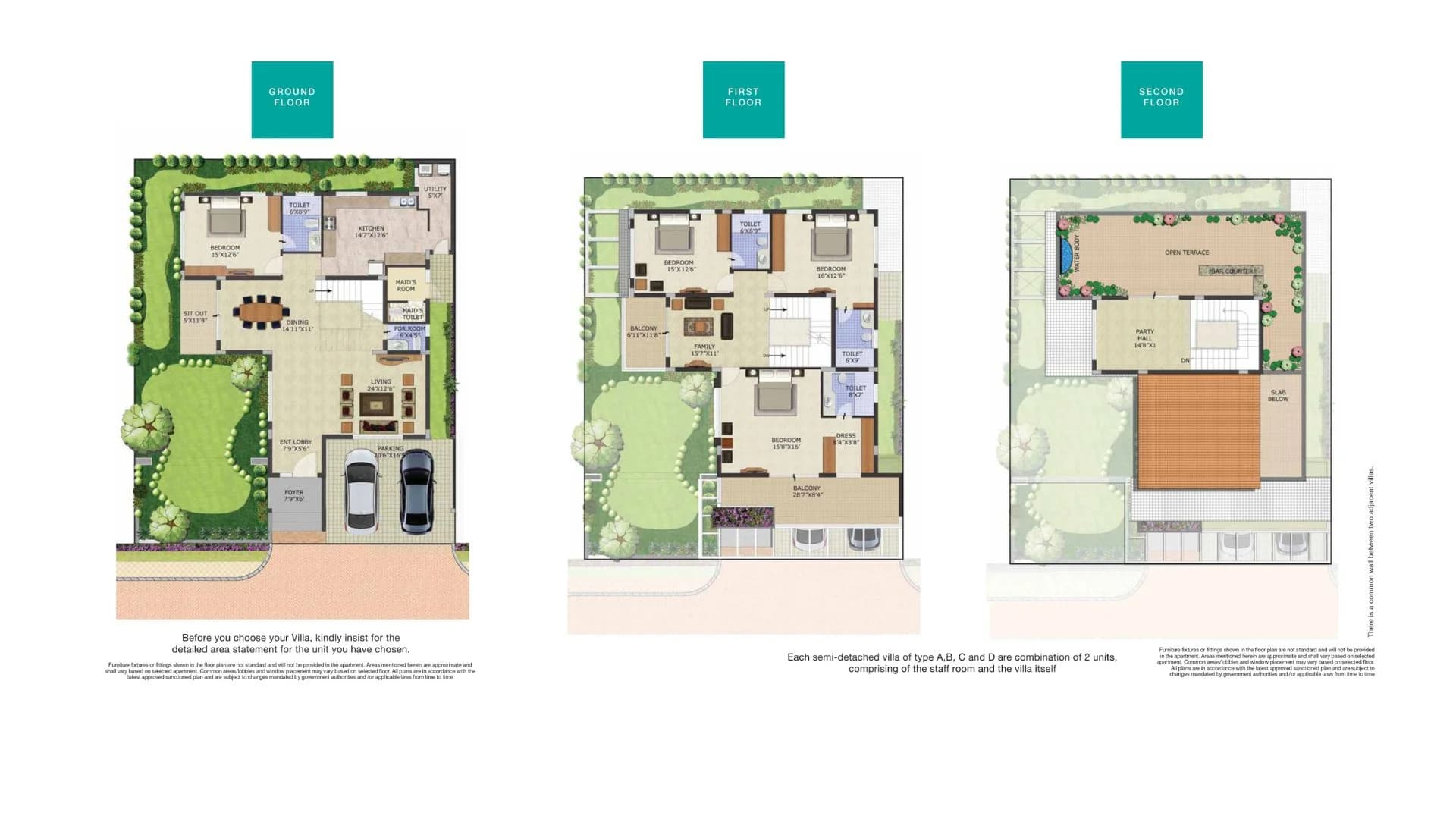 4BHK floor plan, Purvankara Sound Of Water Phase 2